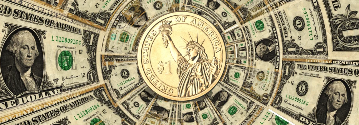 gold and dollars